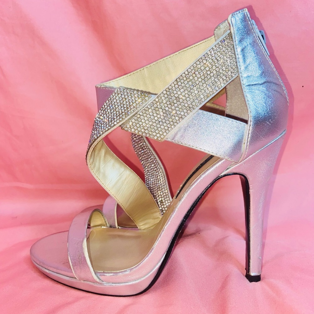 Silver Caparros High Heel Sandal